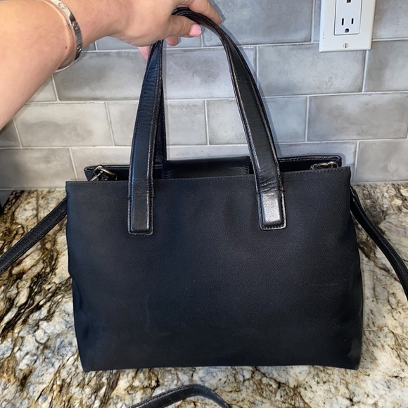 Coach Black Nylon with Leather Accent Shoulder Bag - Picture 8 of 12